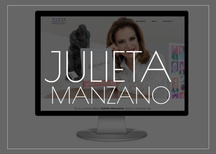 Web para Julieta Manzano